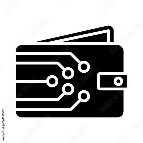 Cryptocurrency Wallet glyph icon