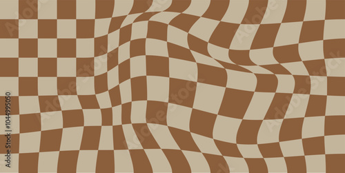 Checkered background or checkerboard pattern, vector seamless chess board with square black and white checker texture