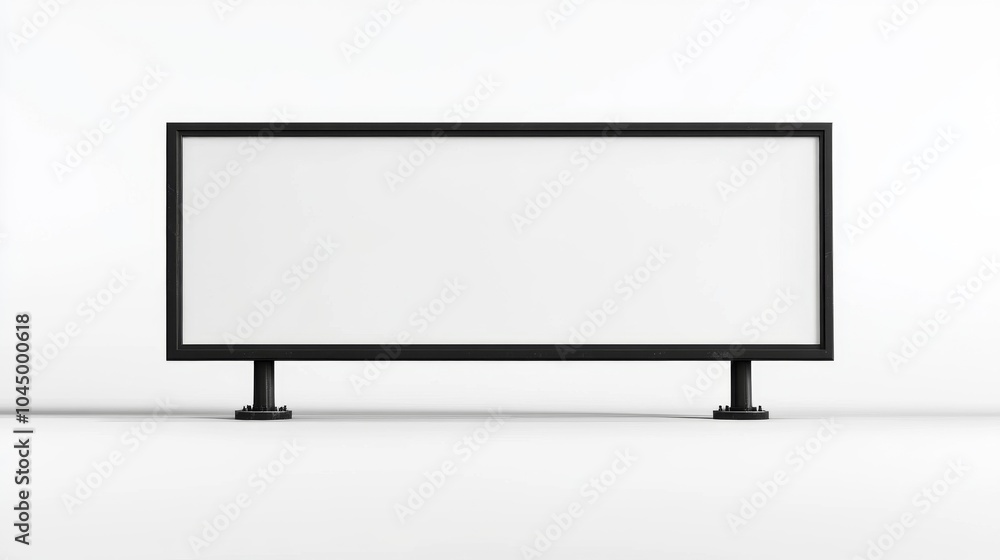 Isolated Billboard Design Ready for Custom Messaging on a White Canvas Isolated Billboard Design Ready for Custom Messaging on a White Canvas