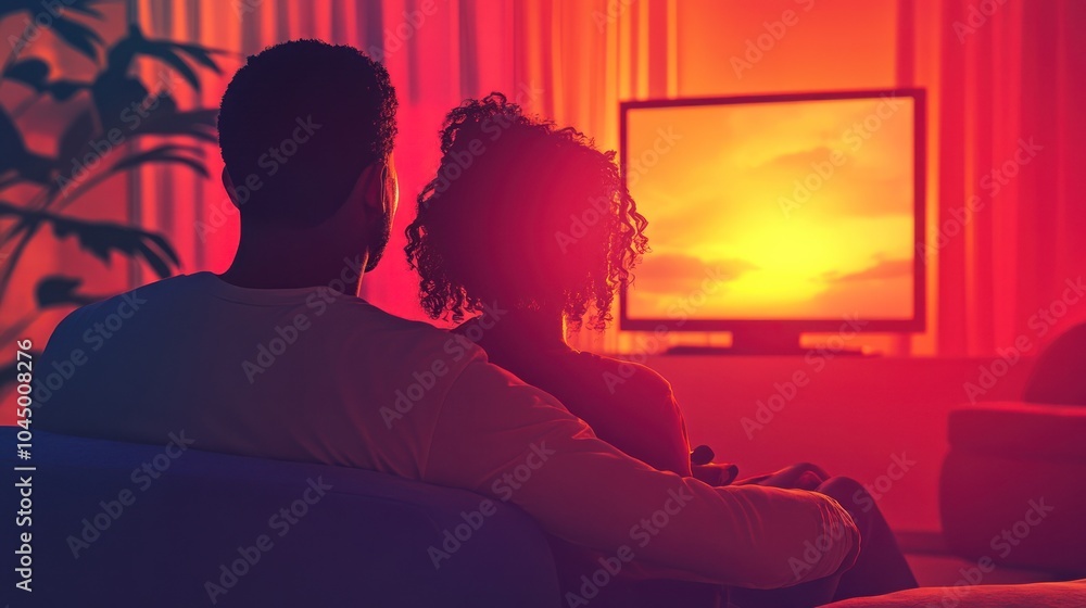 Couple Watching TV Couple Watching TV