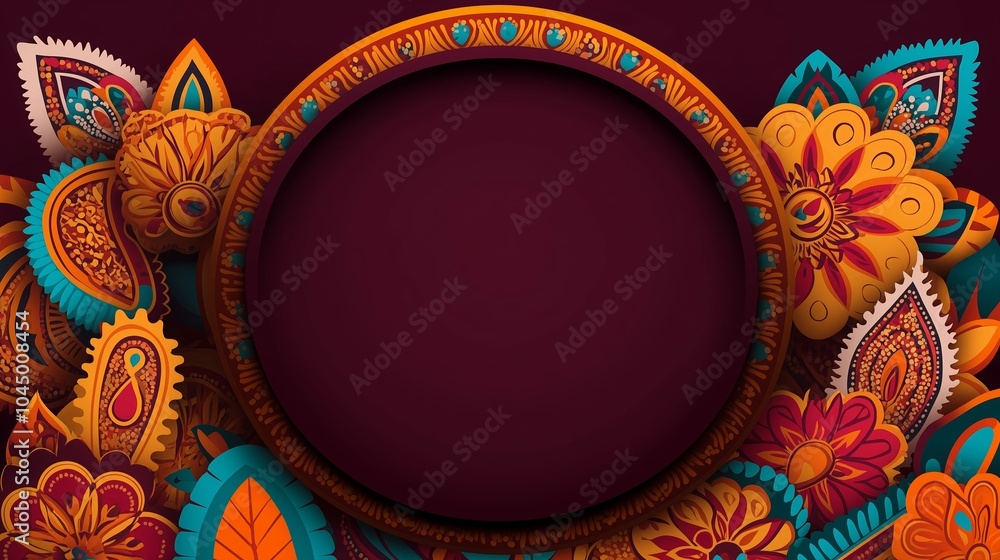 Festive Indian Culture Background with Vibrant Paisley for Weddings and Celebrations Festive Indian Culture Background with Vibrant Paisley for Weddings and Celebrations