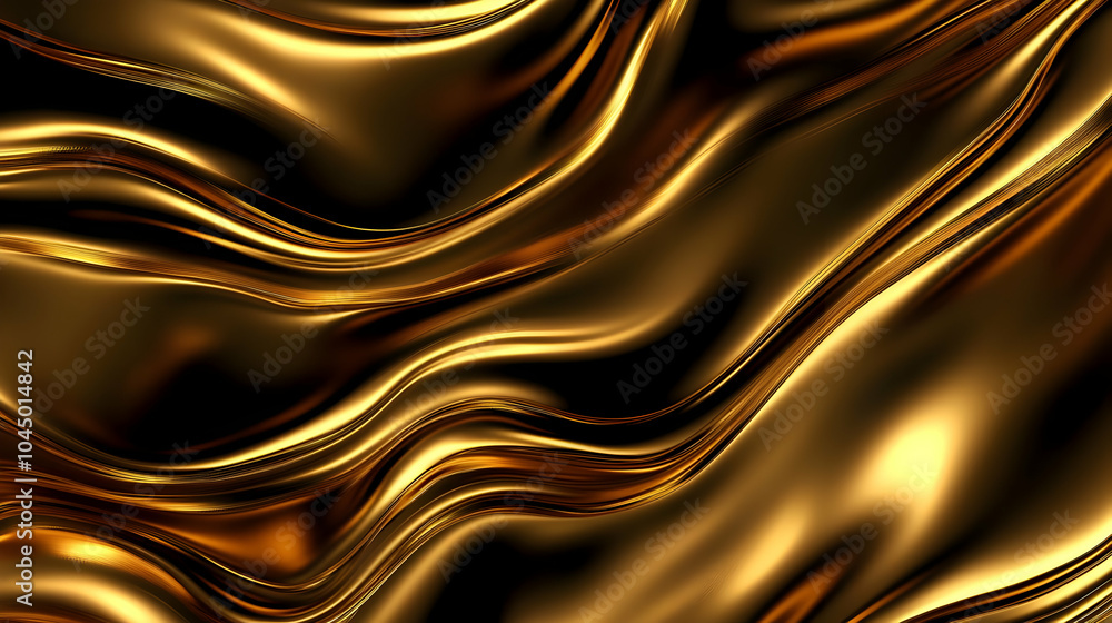 Abstract Gold Wavy Background Abstract Gold Wavy Background
