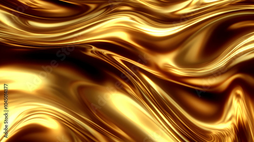 Abstract Gold Liquid Background