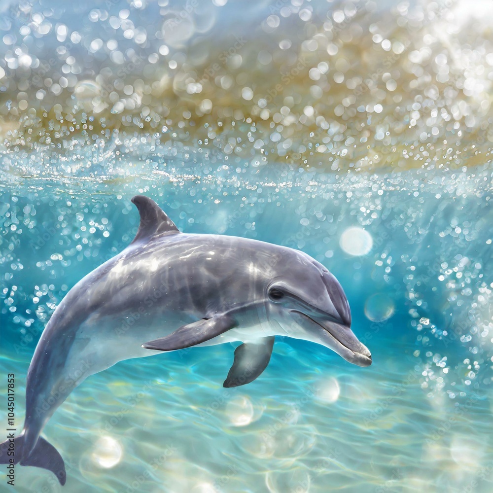 Fototapeta premium dolphin in the water