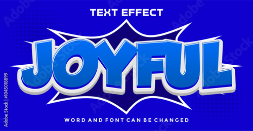 Joyful editable text effect