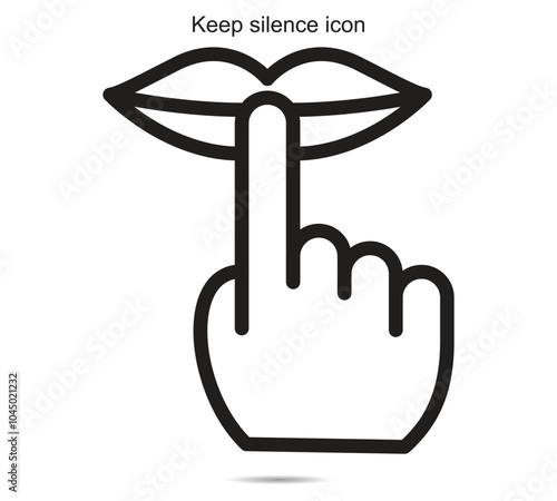 Keep silence icon
