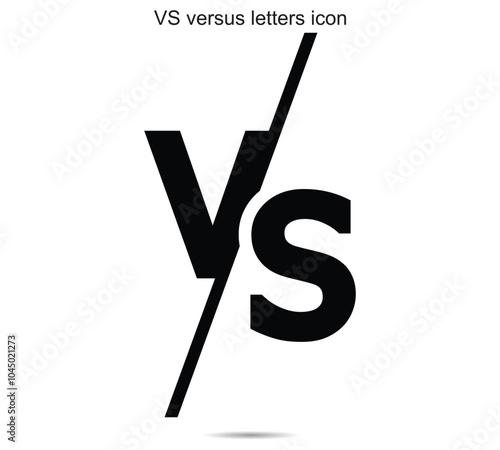VS versus letters icon