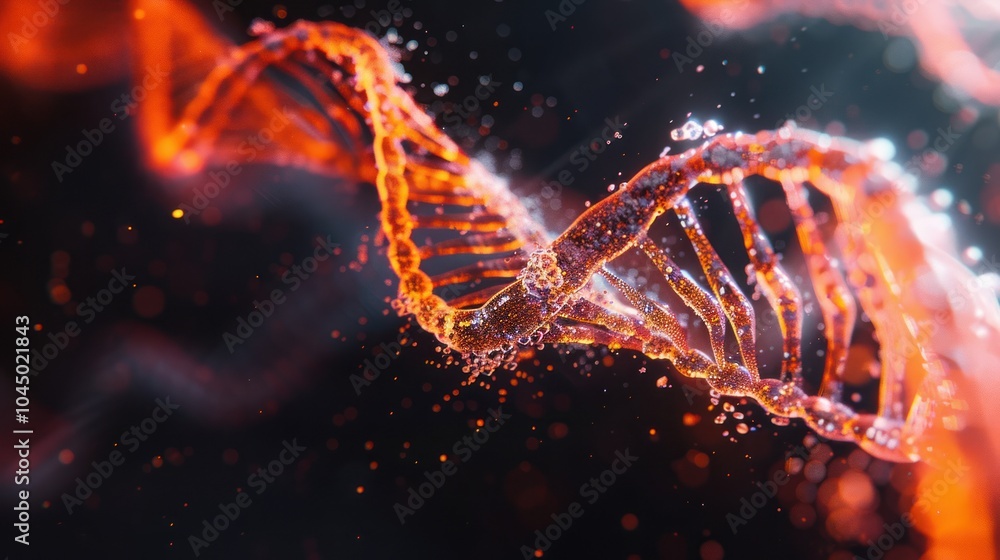 DNA Strand in Abstract Form DNA Strand in Abstract Form