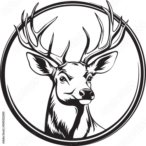 deer head vector photo