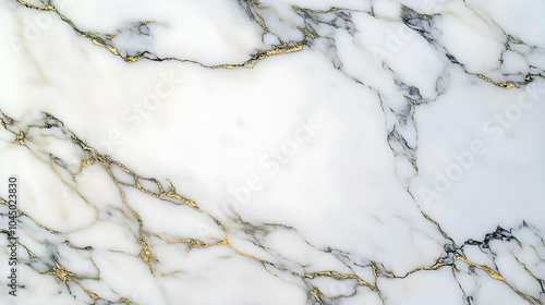 White Marble with Golden Ve...