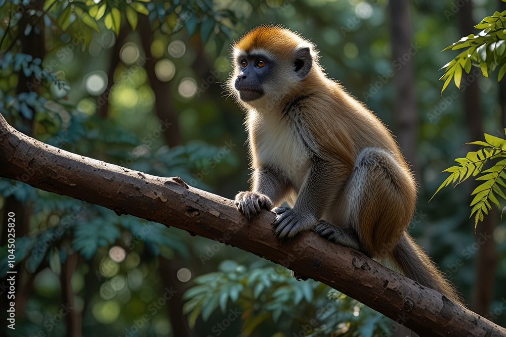 Fototapeta premium Wolf's Mona Monkey