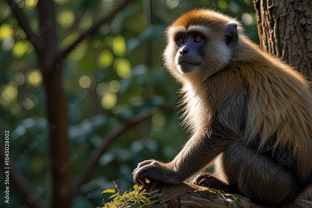 Obraz premium Wolf's Mona Monkey
