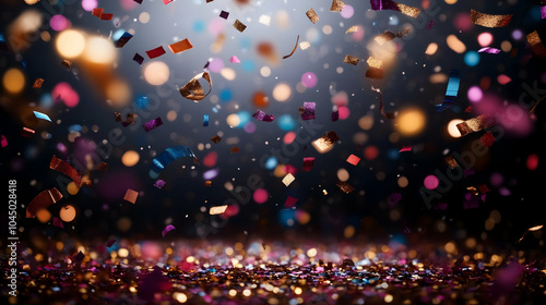 Confetti Falling on Glitter...