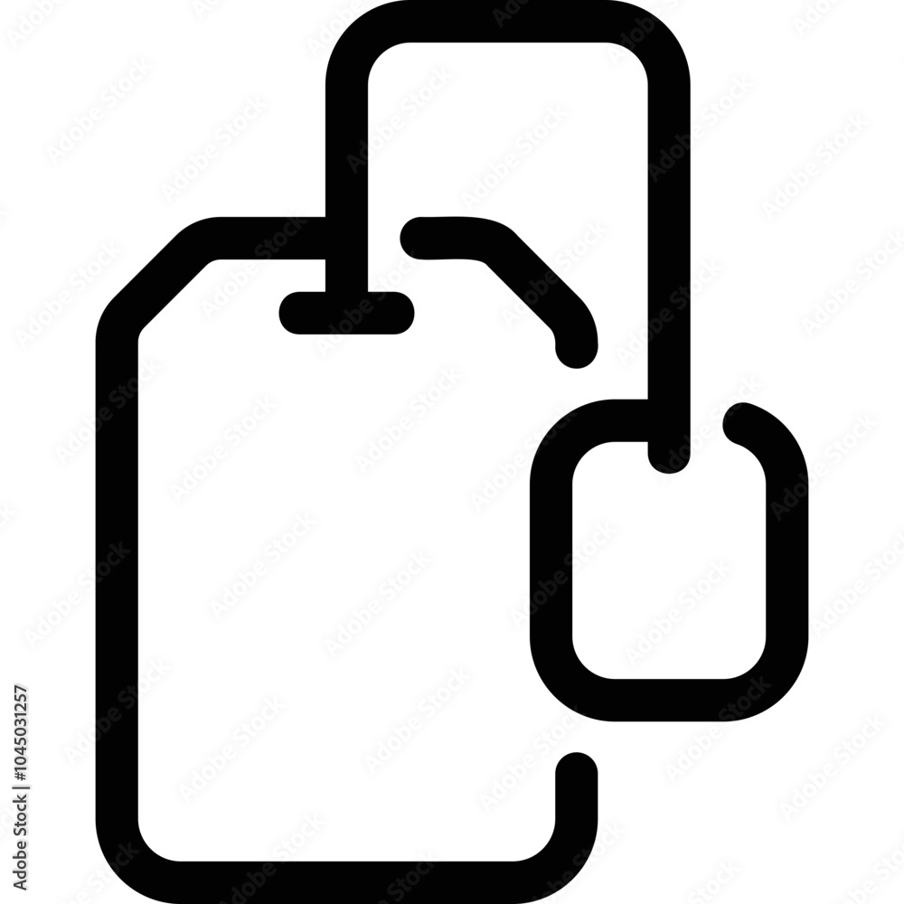 Obraz premium Simple vector icon tea bag