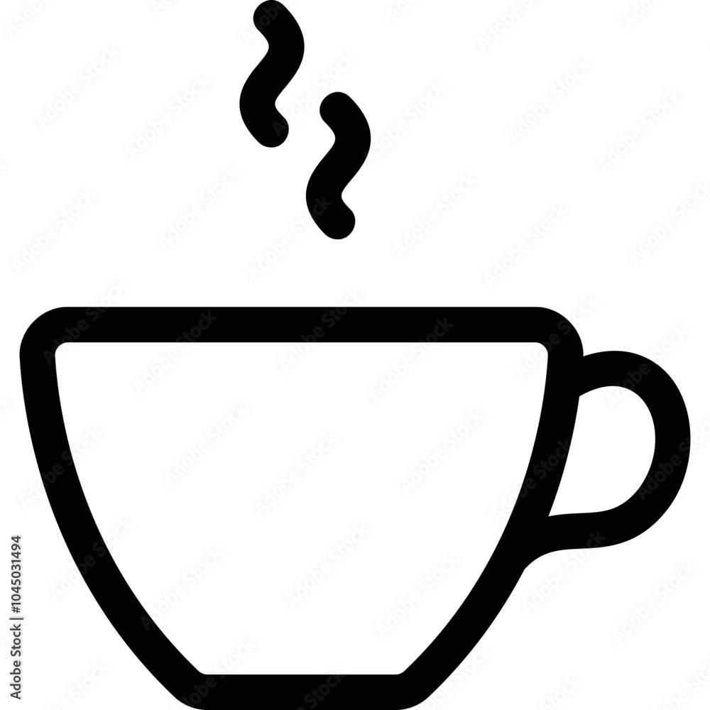 Simple vector icon coffee cup Simple vector icon coffee cup