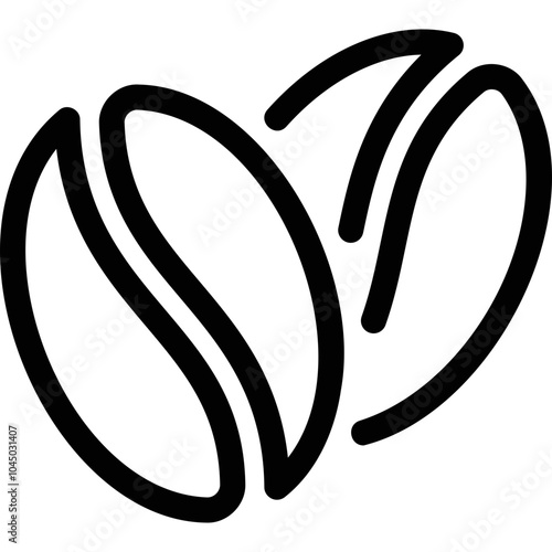 Simple vector icon coffee beans