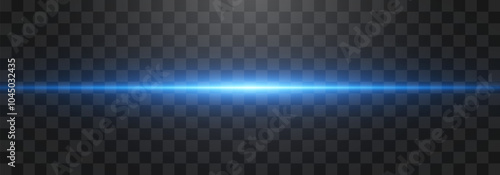 Abstract lights line on png. Vector laser beams. Glowing streaks on dark background. Luminous neon lines isolated on trasparent backgound.