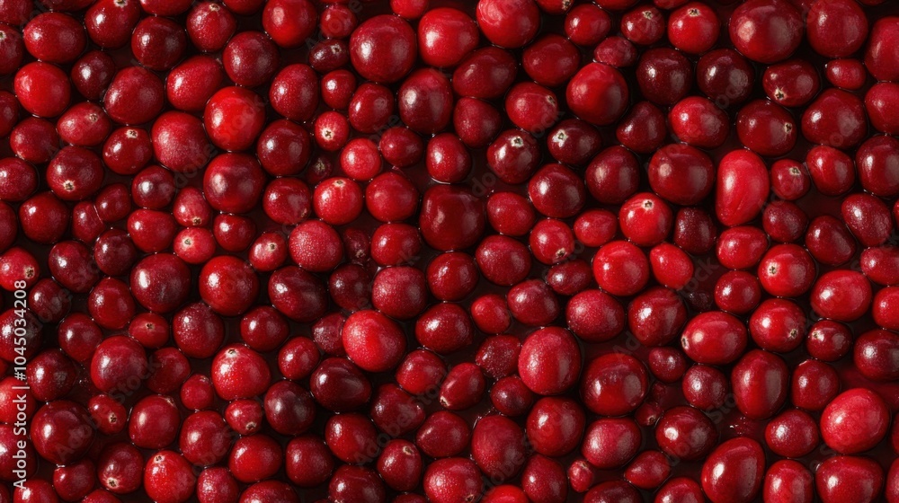 A seamless spread of whole cranberries, tightly packed together to fill the entire frame with their glossy red surfaces and rich, tart texture. A seamless spread of whole cranberries, tightly packed together to fill the entire frame with their glossy red surfaces and rich, tart texture.