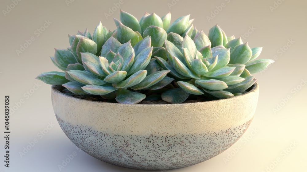 3D Model of a Succulent Plant in a Decorative Pot 3D Model of a Succulent Plant in a Decorative Pot
