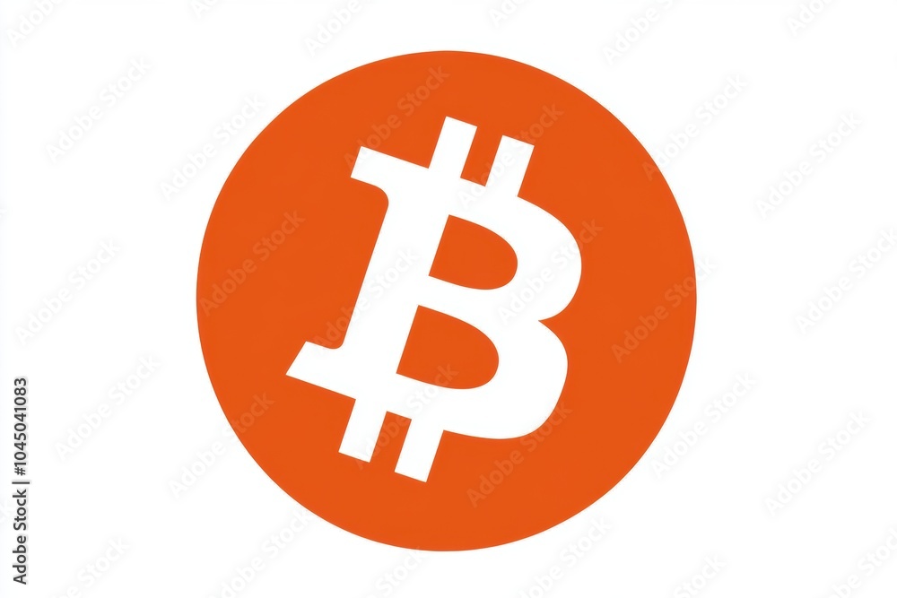 The bitcoin logo on a white background - Technology The bitcoin logo on a white background - Technology