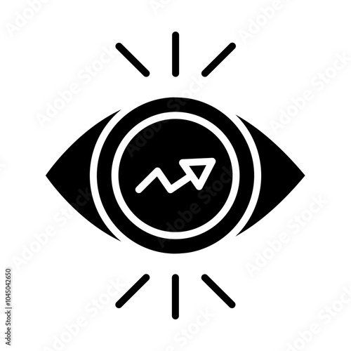 Vision glyph icon