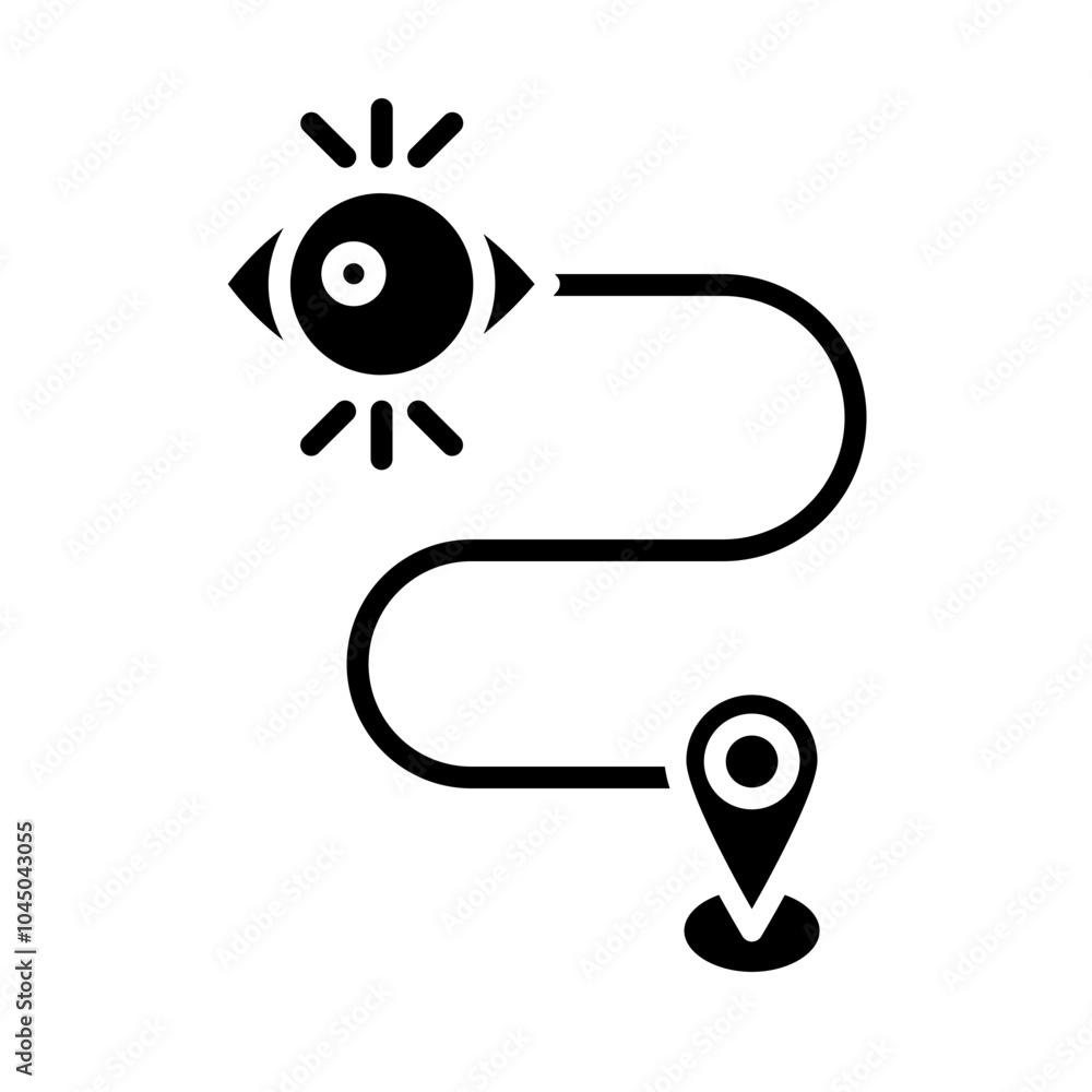 Vision Path glyph icon