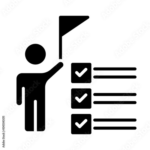 Leadership Skills glyph icon