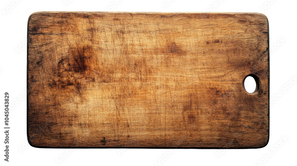 Rustic wooden cutting board in sunlight, perfect for culinary adventures in the kitchen Rustic wooden cutting board in sunlight, perfect for culinary adventures in the kitchen