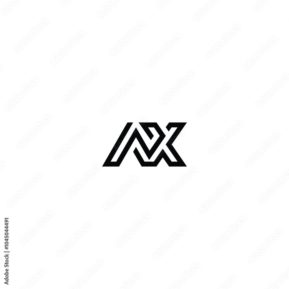 AX monogram logo design letter text name symbol monochrome logotype alphabet character simple logo AX monogram logo design letter text name symbol monochrome logotype alphabet character simple logo