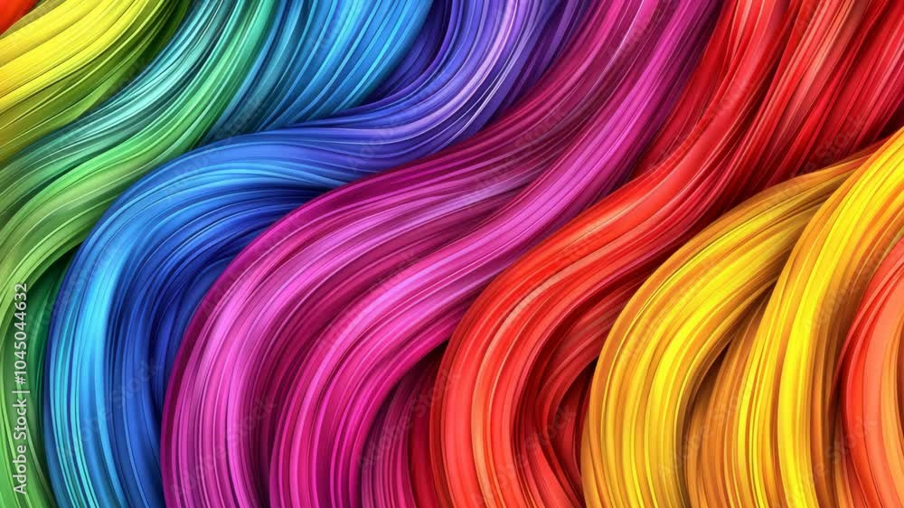 Wavy lines of vibrant colors create a dynamic abstract design Wavy lines of vibrant colors create a dynamic abstract design