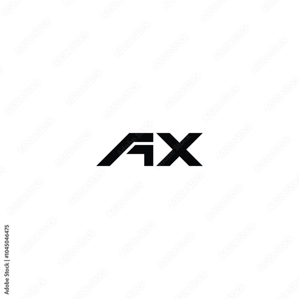 AX monogram logo design letter text name symbol monochrome logotype alphabet character simple logo AX monogram logo design letter text name symbol monochrome logotype alphabet character simple logo