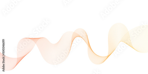 Abstract colorful wave element for design.Stylized line art background.Beautiful multi-colored super vector waves of different shapes gradient flowing wave lines. Futuristic technology concept