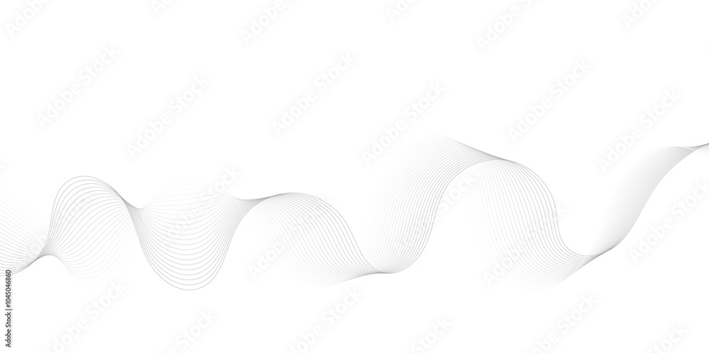Abstract grey, white smooth element swoosh speed wave modern stream background. Wave with lines created using blend tool. Abstract frequency sound wave lines and twisted curve lines background. Abstract grey, white smooth element swoosh speed wave modern stream background. Wave with lines created using blend tool. Abstract frequency sound wave lines and twisted curve lines background.