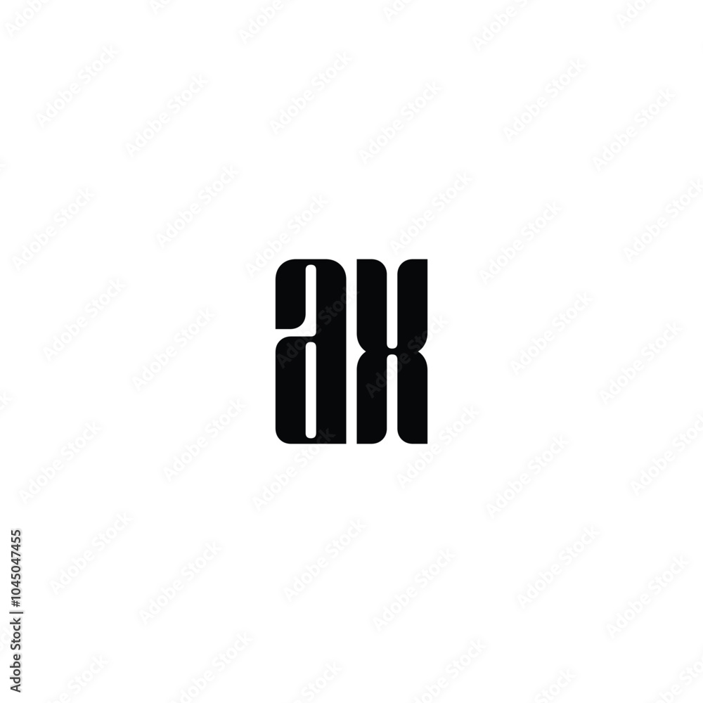 AX monogram logo design letter text name symbol monochrome logotype alphabet character simple logo AX monogram logo design letter text name symbol monochrome logotype alphabet character simple logo