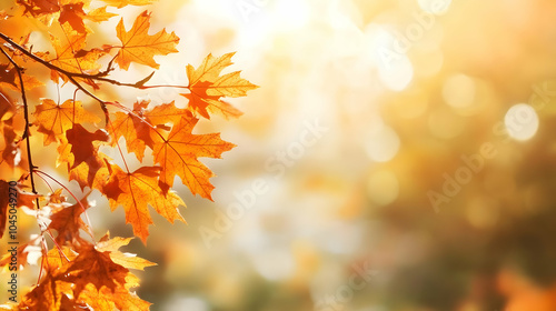 Autumn Leaves Background wi...