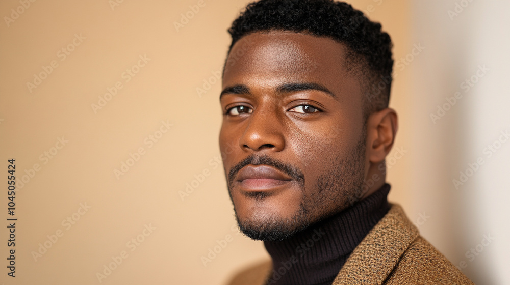 portrait of a young man in a brown jacket portrait of a young man in a brown jacket