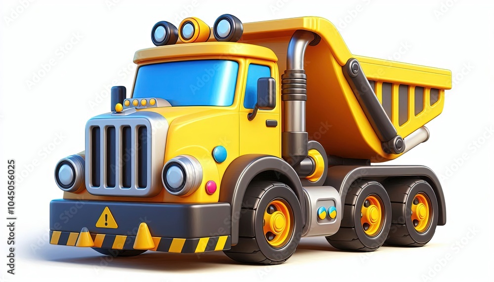 Cartoon Dump Truck. Cartoon Dump Truck.