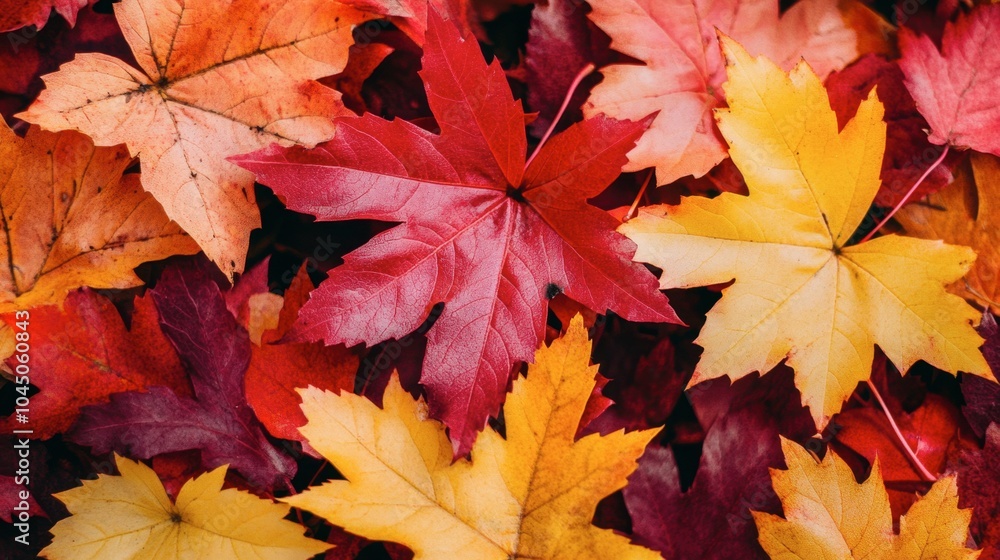 Colorful Autumn Leaves on the Ground Colorful Autumn Leaves on the Ground