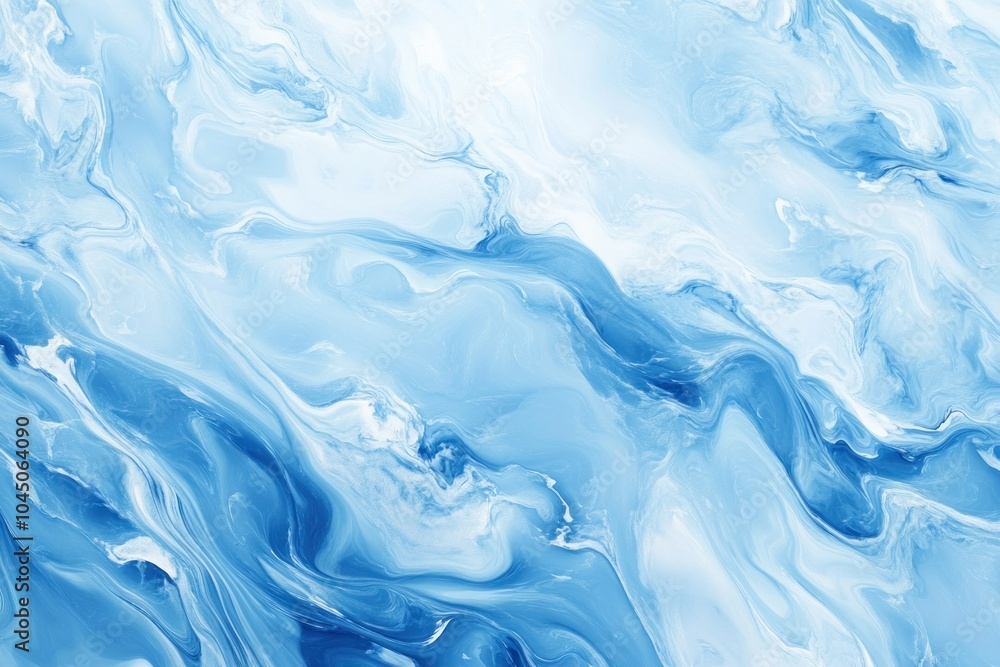 Blue Abstract Swirling Patterns in Gentle Hues Blue Abstract Swirling Patterns in Gentle Hues