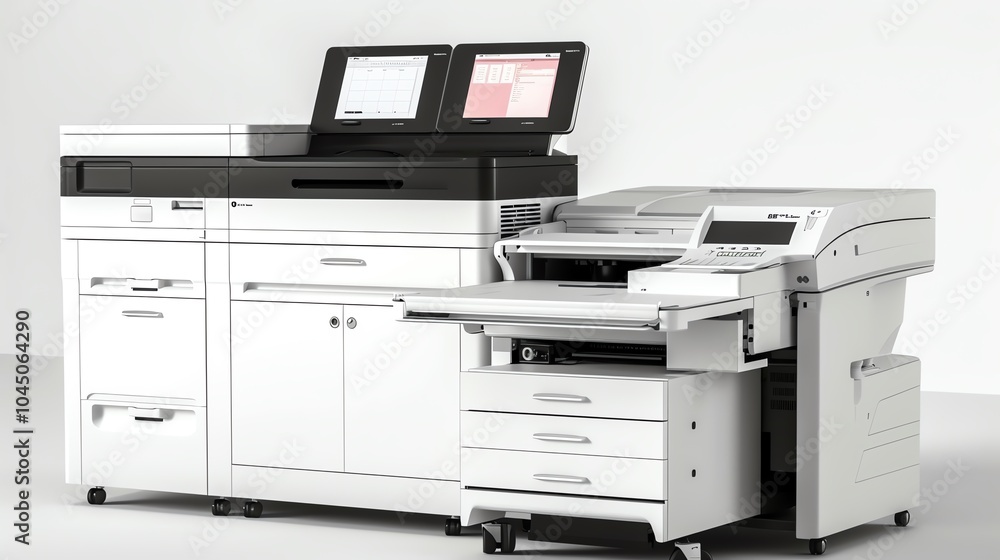 A copier with a large capacity paper tray A copier with a large capacity paper tray