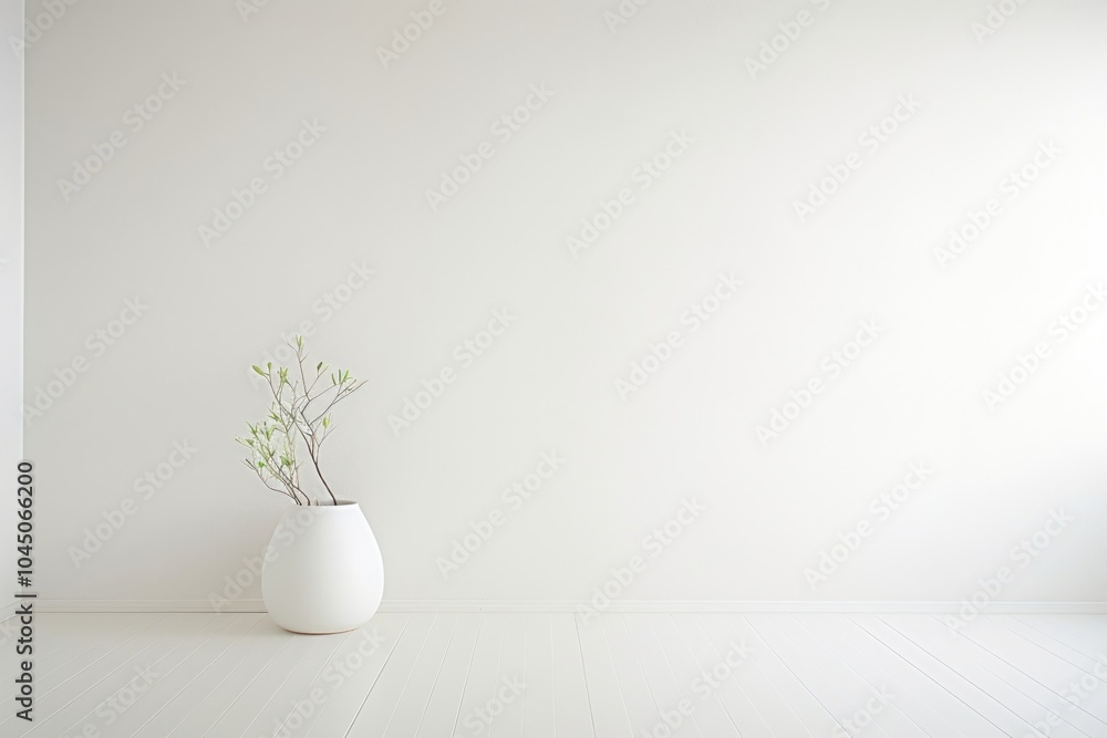 White wall architecture flower. White wall architecture flower.