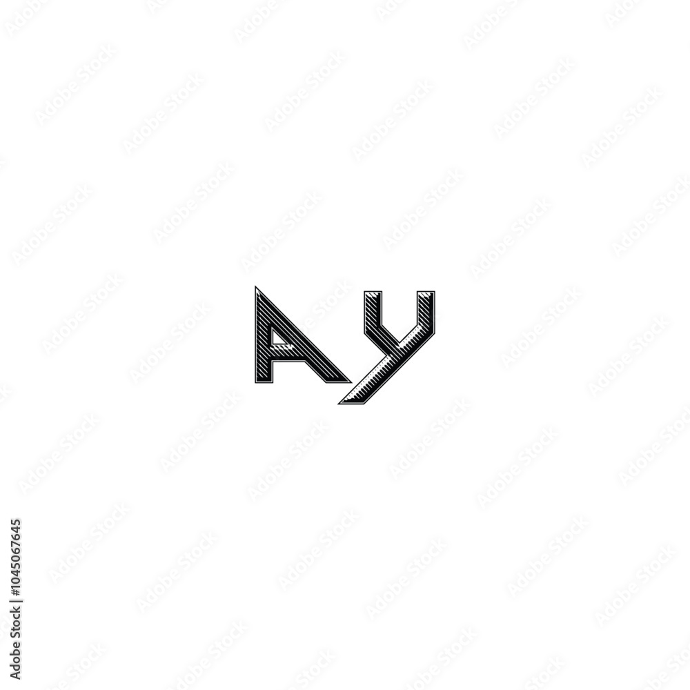 AY monogram logo design letter text name symbol monochrome logotype alphabet character simple logo AY monogram logo design letter text name symbol monochrome logotype alphabet character simple logo
