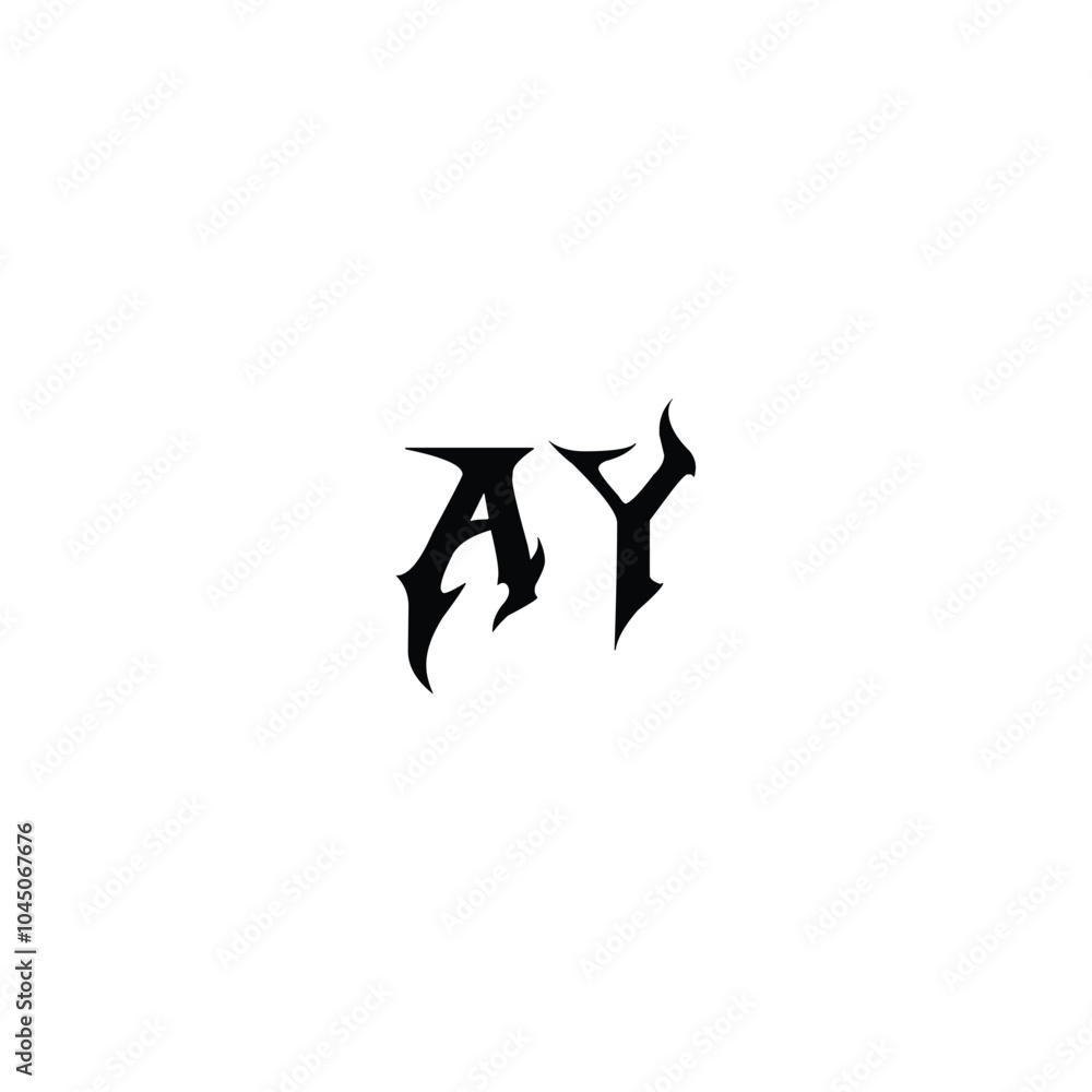 AY monogram logo design letter text name symbol monochrome logotype alphabet character simple logo AY monogram logo design letter text name symbol monochrome logotype alphabet character simple logo