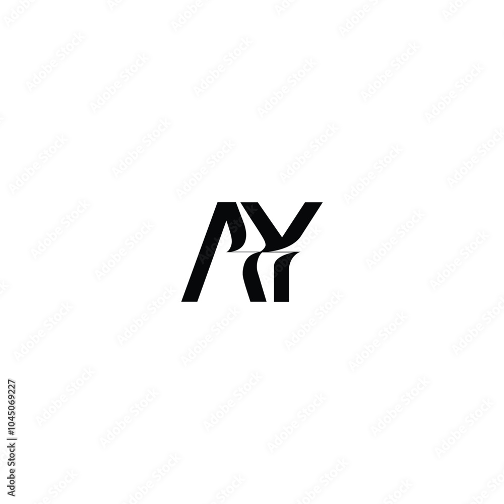 AY monogram logo design letter text name symbol monochrome logotype alphabet character simple logo AY monogram logo design letter text name symbol monochrome logotype alphabet character simple logo