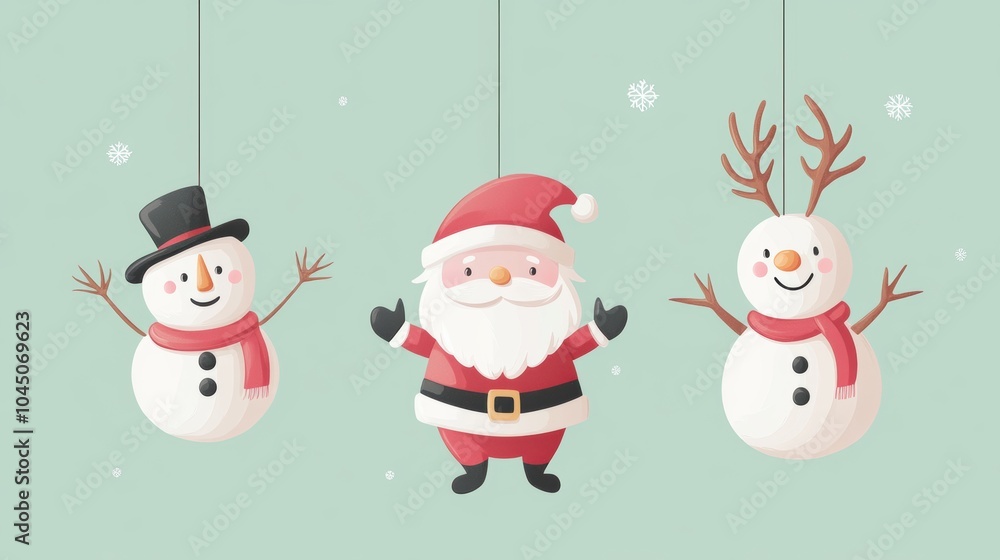 Cute snowman. Winter holiday theme. Cute snowman. Winter holiday theme.