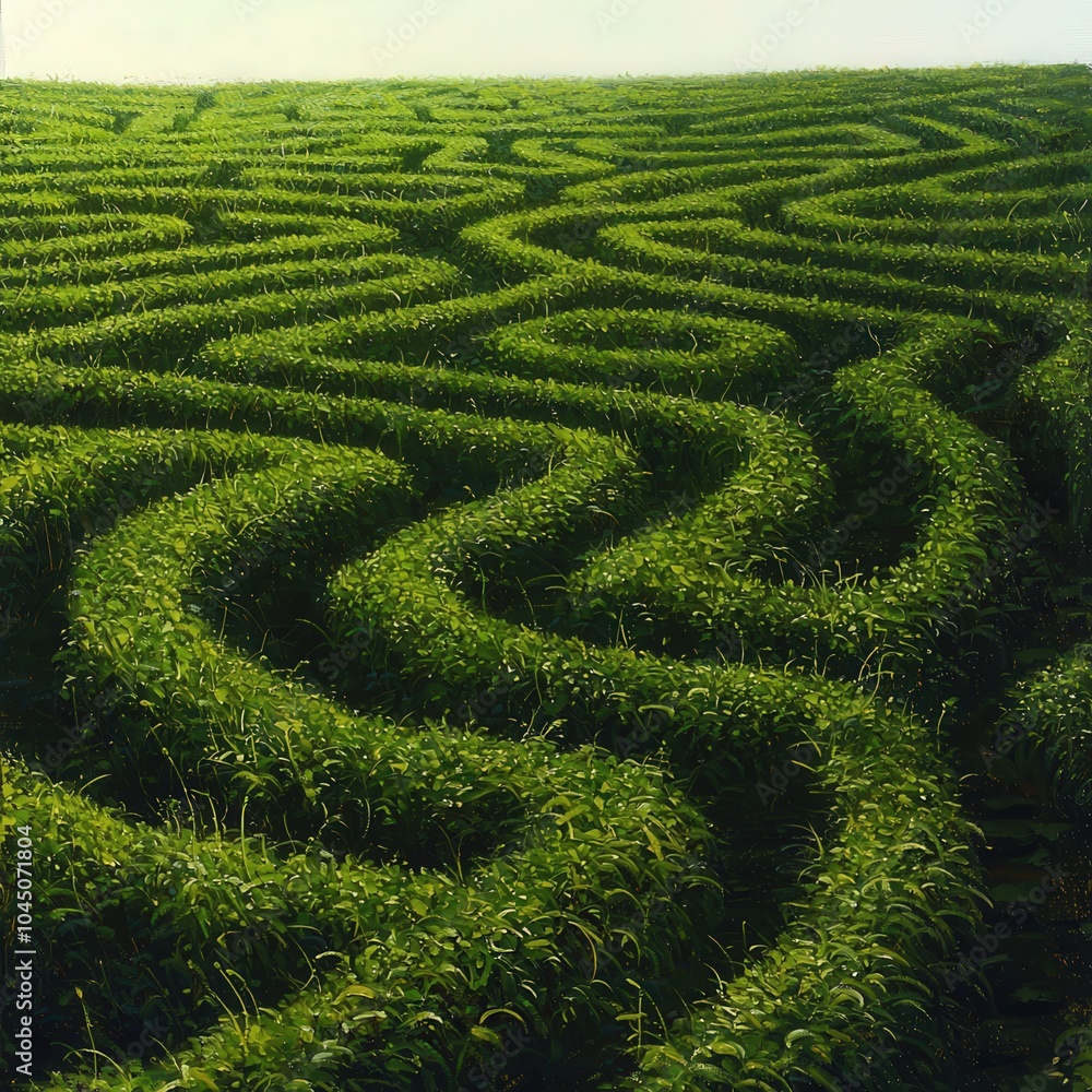 Intricate Patterns of a Lush Green Maze Captivating Nature's Beauty and Complexity Intricate Patterns of a Lush Green Maze Captivating Nature's Beauty and Complexity