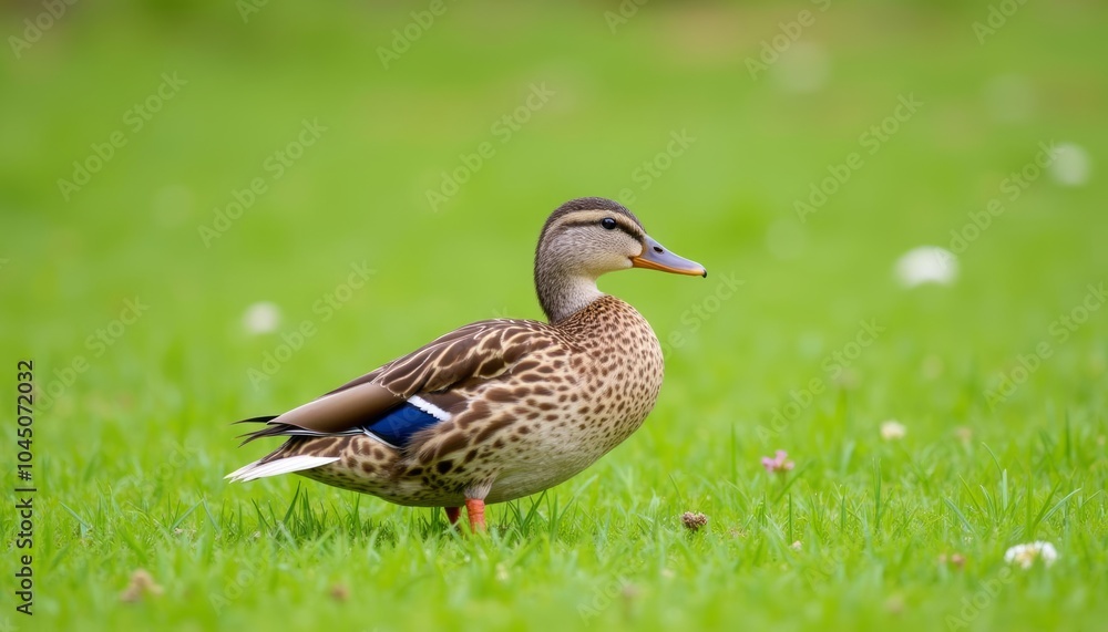 Peaceful moment in nature with a mallard duck Peaceful moment in nature with a mallard duck