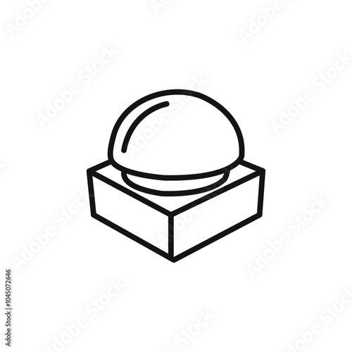 Buzzer icon Isolated flat vector in outline