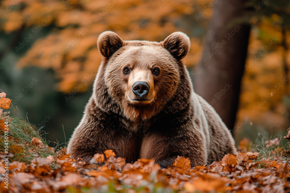 Obraz premium Animal walk in park generative AI picture