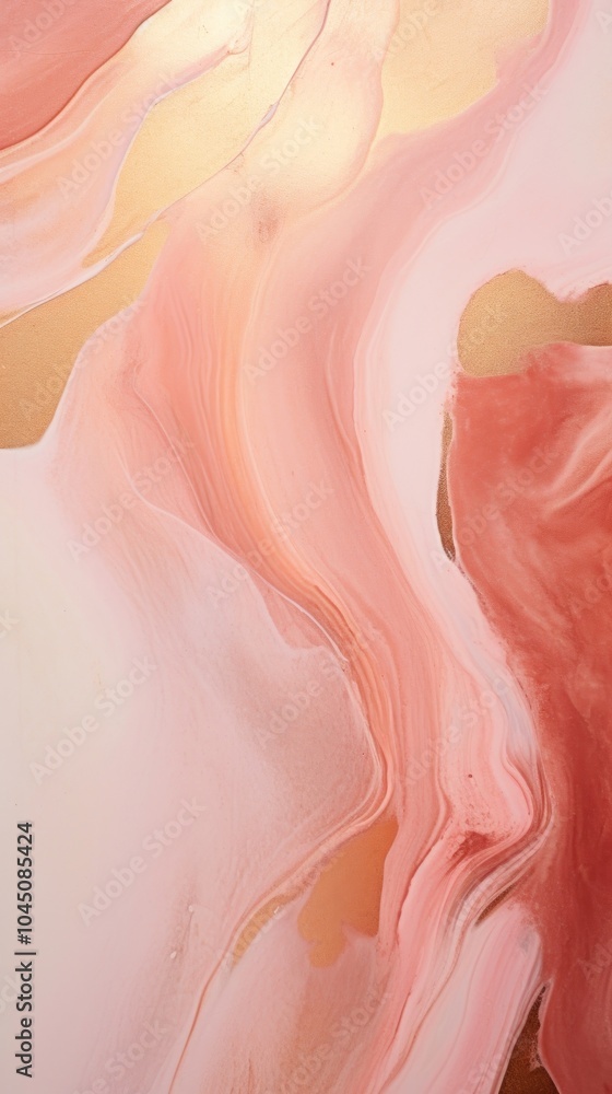 Fototapeta premium Rose and gold backgrounds abstract painting.